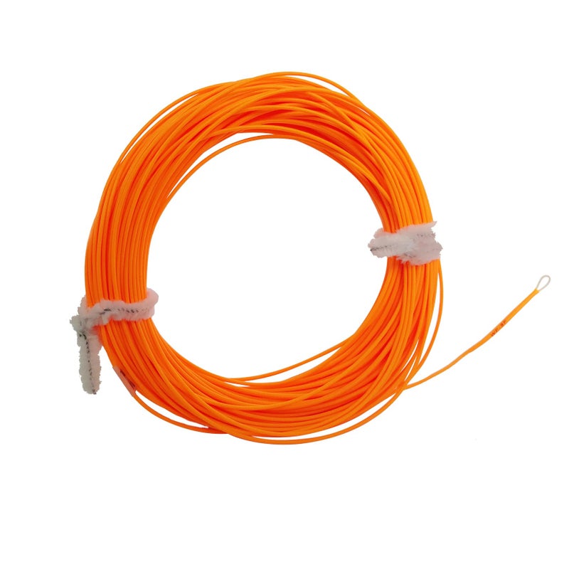 Riverruns Fly Fishing Floating Line with Welded Loop Weight Forward Fly Lines 85FT WF4 5 6 7F (Single Orange, WF6F) - Image 1